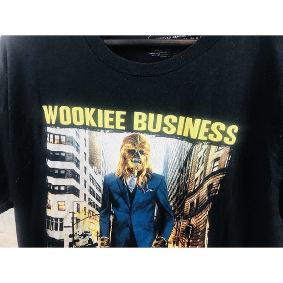 AMERICAN RAG STAR WARS Wookie Business Chewie Chewbacca MENS Tee T-Shirt SZ L - Picture 3 of 5